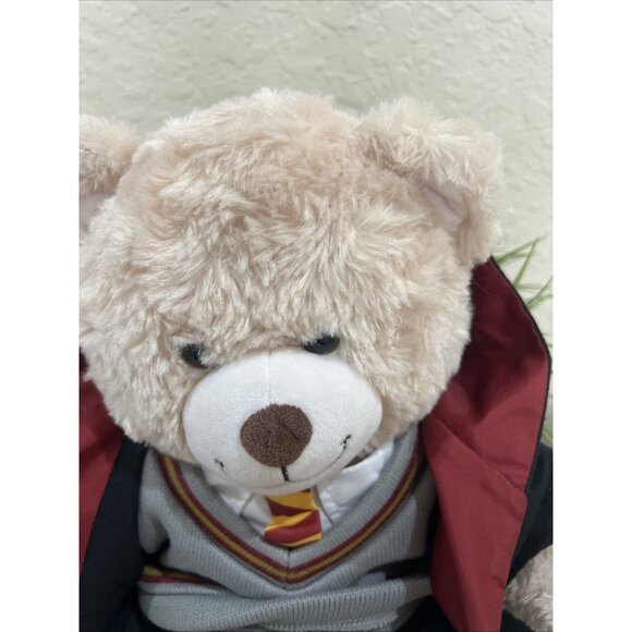BUILD-A-BEAR Harry Potter Gryffindor Beige Bear Plush with Robe Shirt Tie Vest - Picture 10 of 11